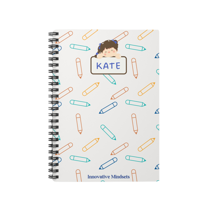 Personalized Crayon Notebook for Kids