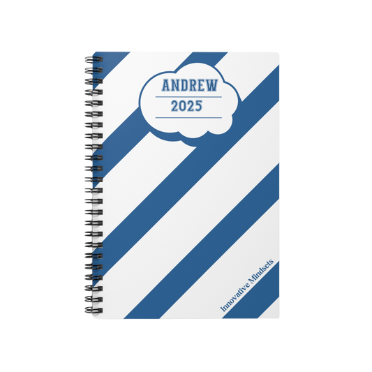 Personalized Striped Notebook for Kids