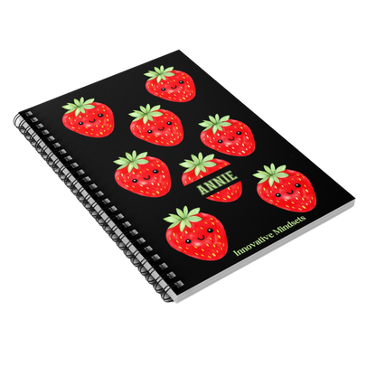 Personalized Strawberry Fruit Notebook for Kids