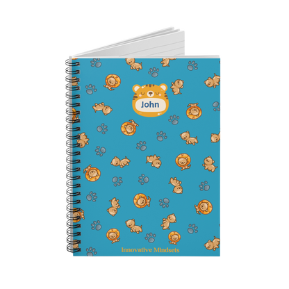 Personalized Lion Notebook for Kids