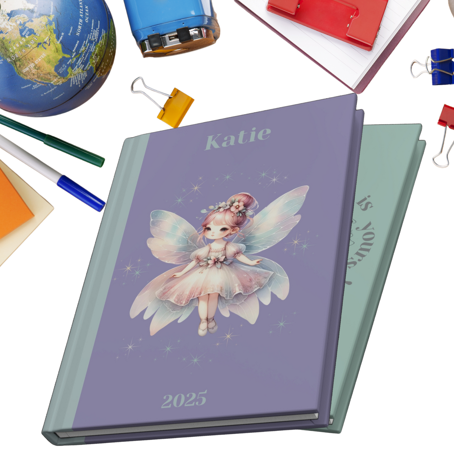 "The magic is within you!" 2025 Personalized Fairy Hardcover Journal