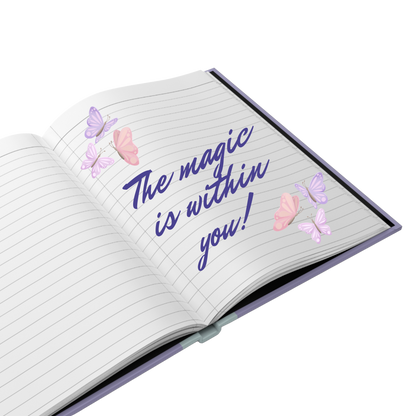 "The magic is within you!" 2025 Personalized Fairy Hardcover Journal