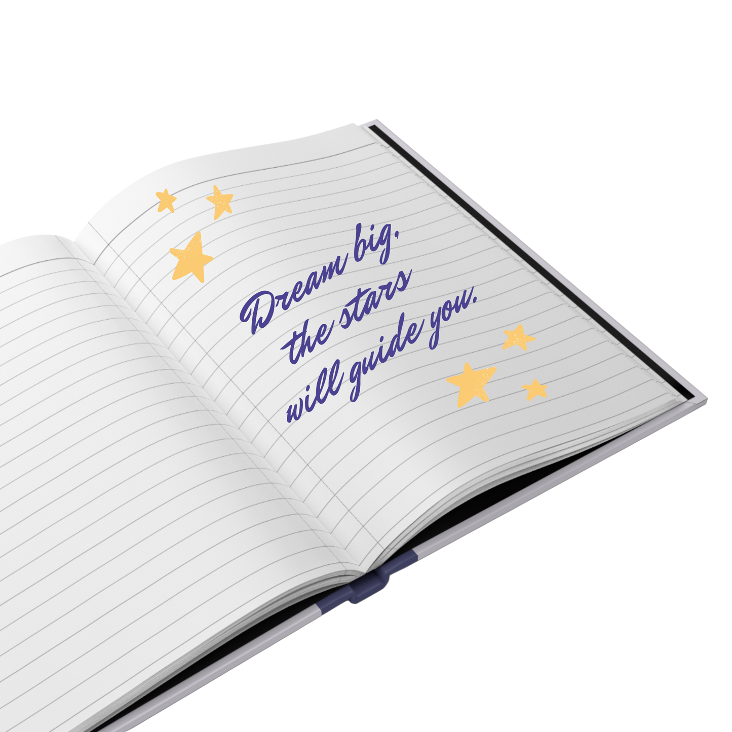 "Dream big,  the stars will guide you." 2025 Personalized Hardcover Fairy Journal