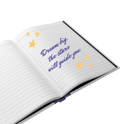"Dream big,  the stars will guide you." 2025 Personalized Hardcover Fairy Journal
