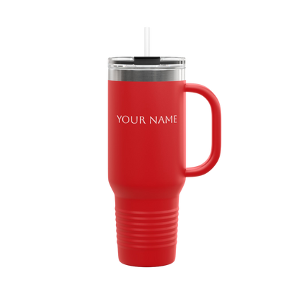 Personalized Insulated Tumbler – 40oz Stainless Steel Tumbler with Straw & Lid