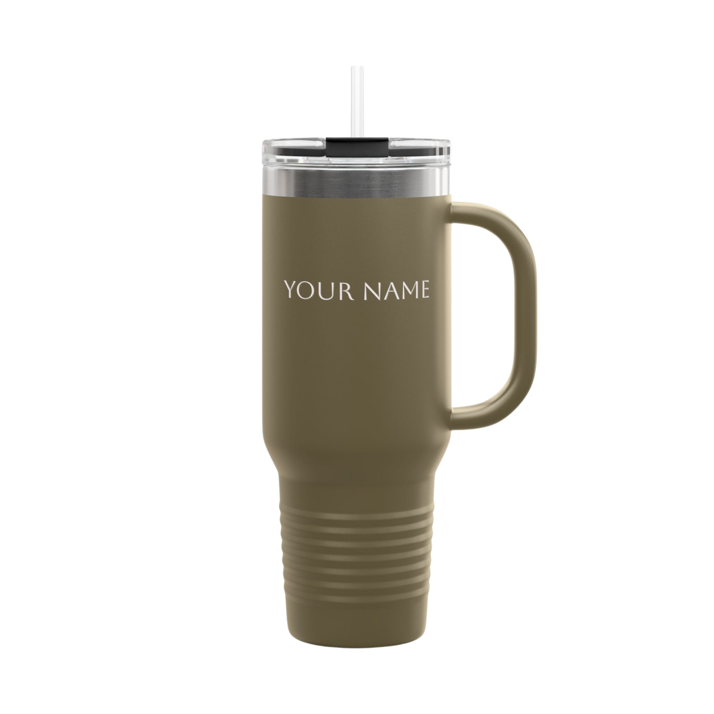 Personalized Insulated Tumbler – 40oz Stainless Steel Tumbler with Straw & Lid