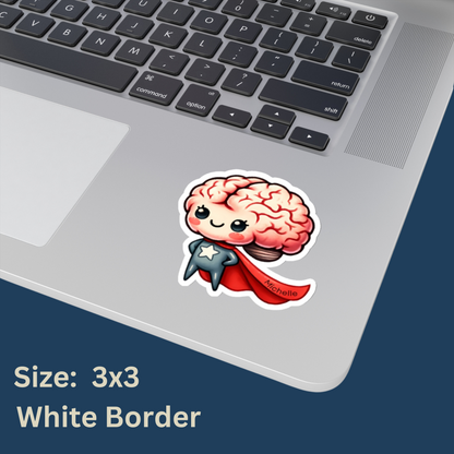 "Superbrain" Personalized Sticker