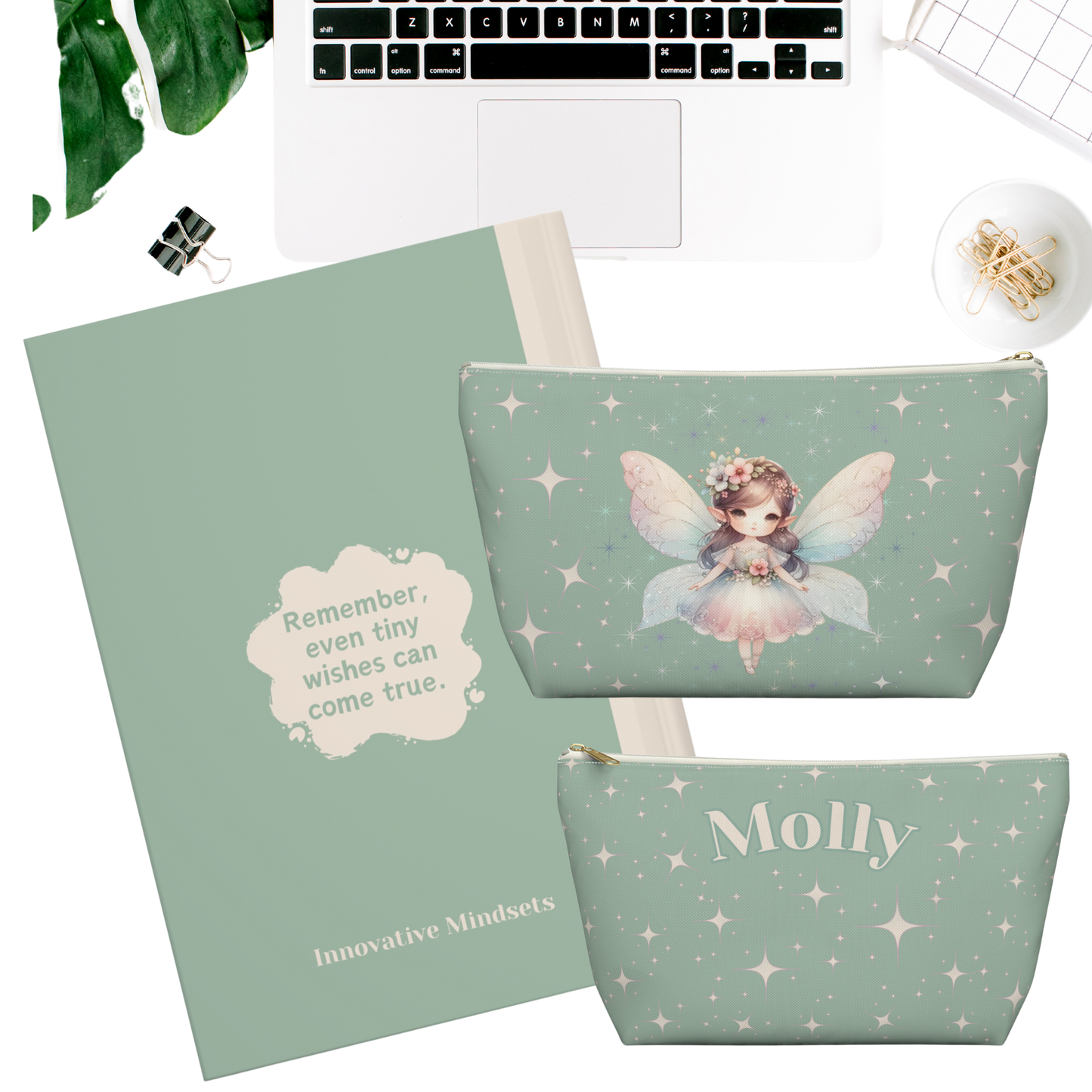 "Remember, even tiny wishes can come true." 2025 Personalized Hardcover Fairy Journal
