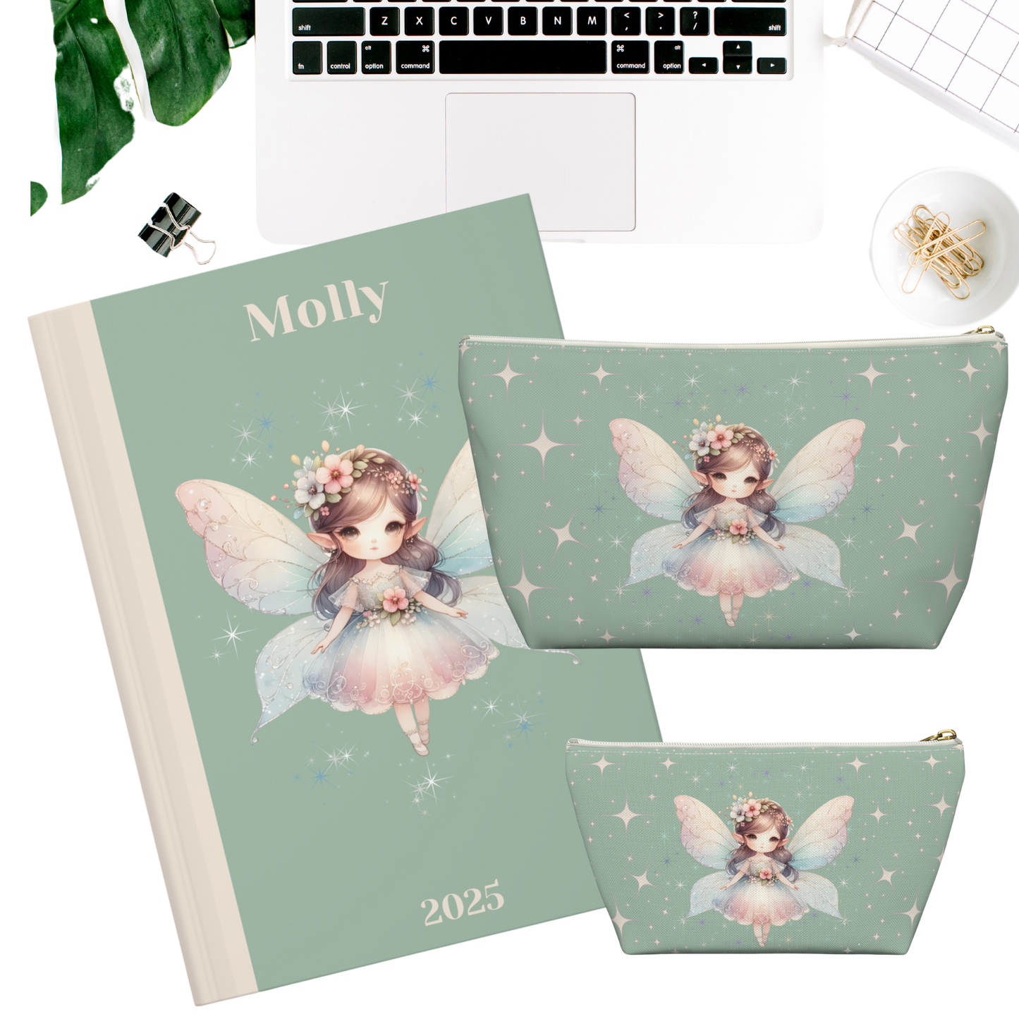"Remember, even tiny wishes can come true." 2025 Personalized Hardcover Fairy Journal