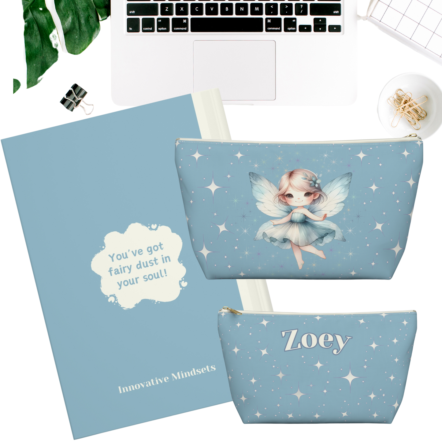 "Fairy Dust" Personalized Pencil Case & Accessory Pouch
