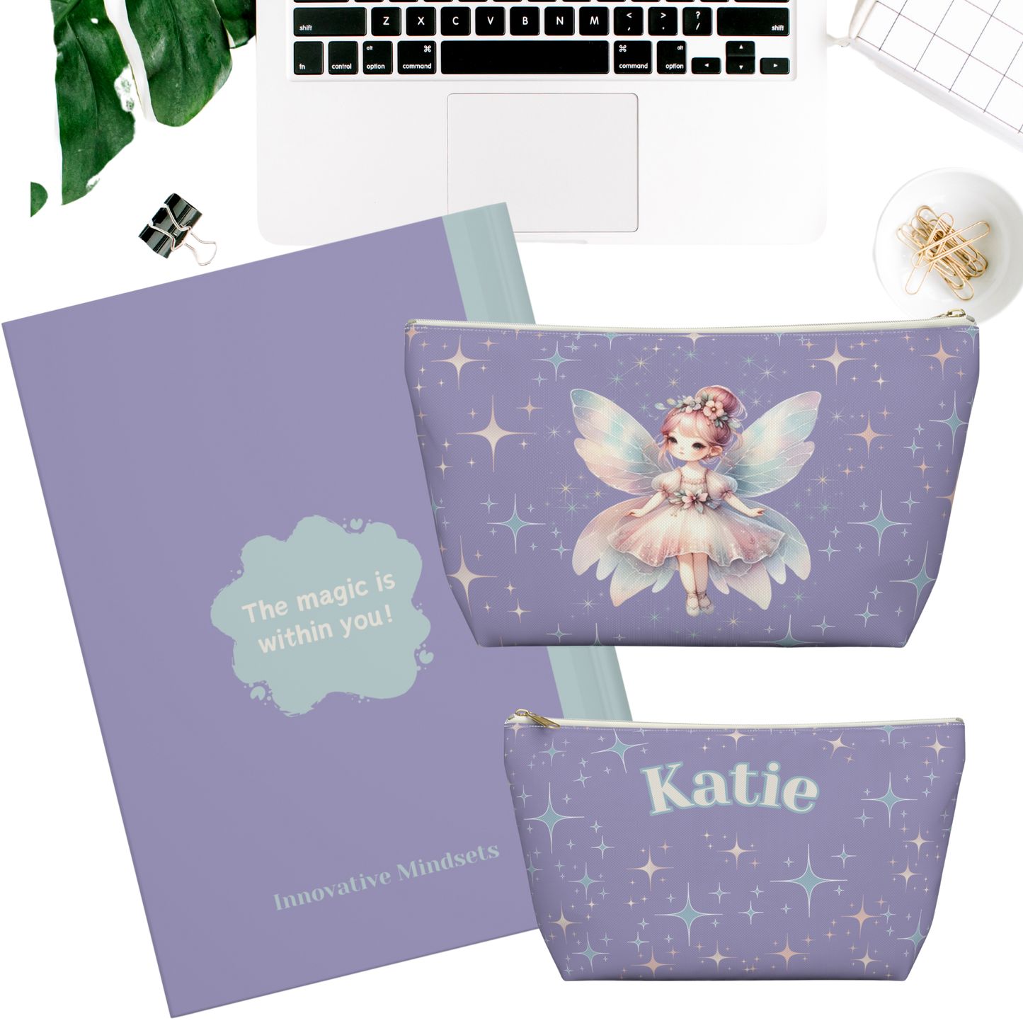 "The magic is within you!" 2025 Personalized Fairy Hardcover Journal