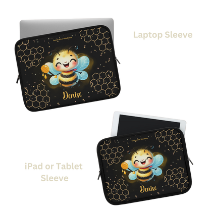 "Honey Bee Bliss"Personalized Laptop & iPad Sleeve