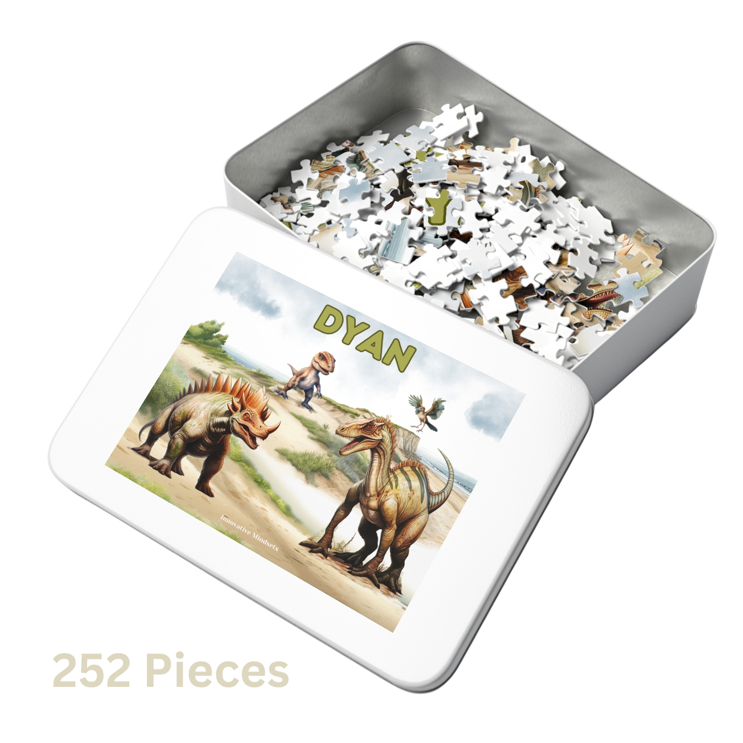 Personalized "Dinosaur Greatness" Jigsaw Puzzle