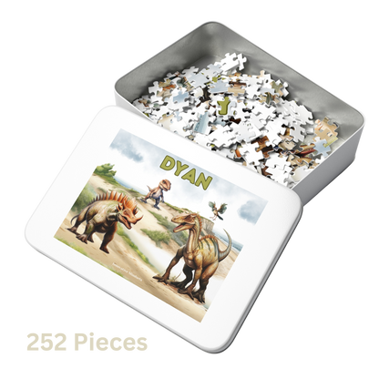 Personalized "Dinosaur Greatness" Jigsaw Puzzle