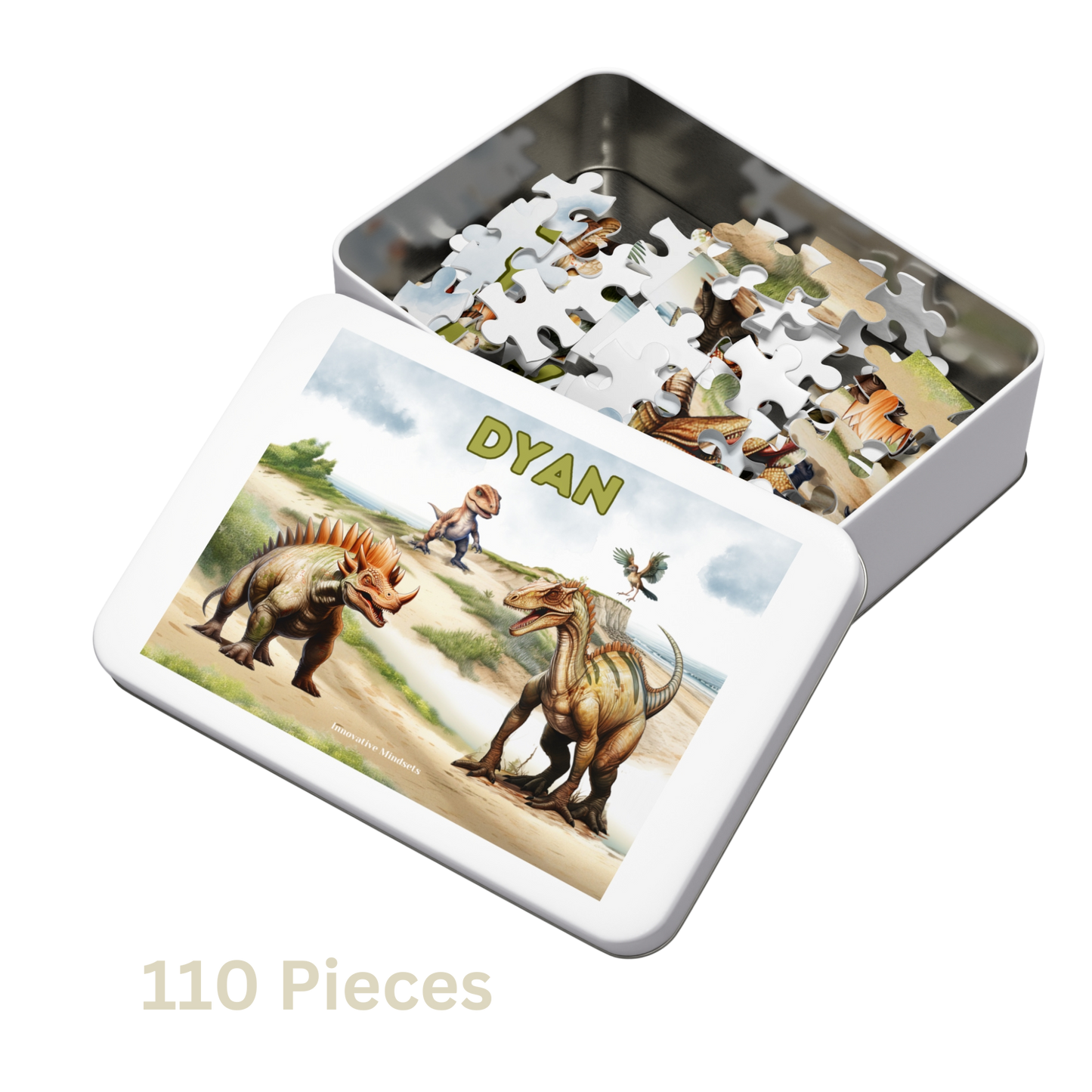 Personalized "Dinosaur Greatness" Jigsaw Puzzle