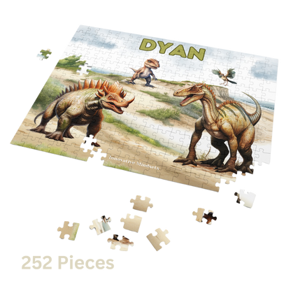Personalized "Dinosaur Greatness" Jigsaw Puzzle