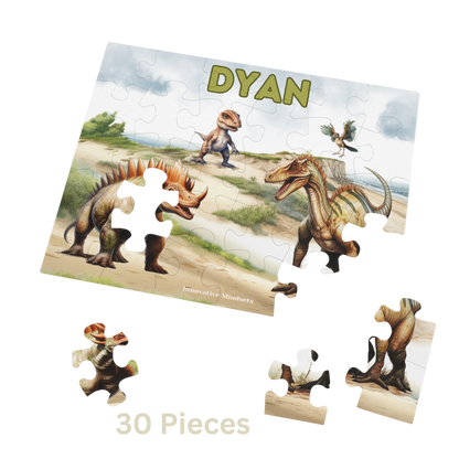 Personalized "Dinosaur Greatness" Jigsaw Puzzle