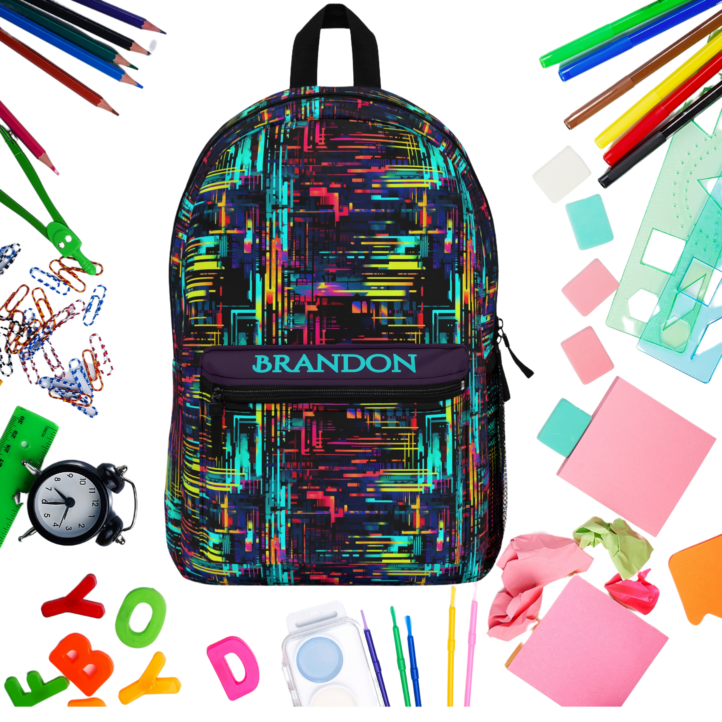 Personalized Cyber Glow Backpack