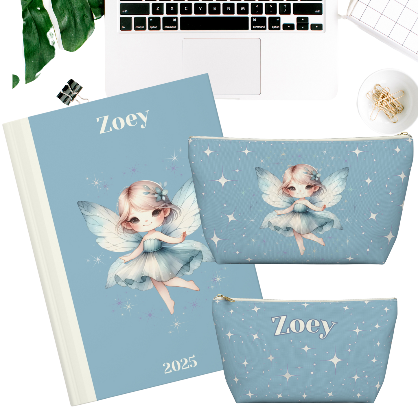 "Fairy Dust" Personalized Pencil Case & Accessory Pouch