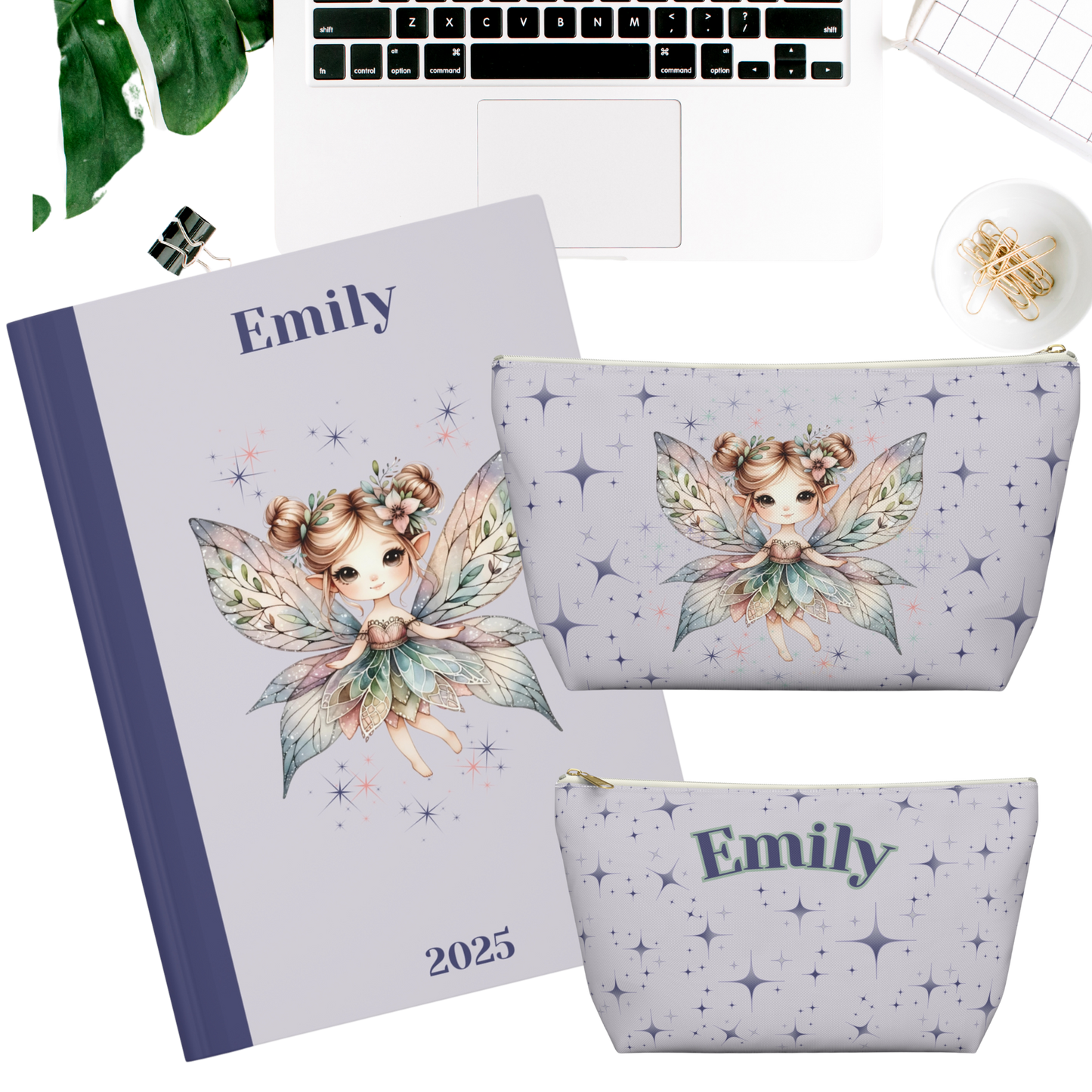"Fairy Dreams" Personalized Pencil Case & Accessory Pouch