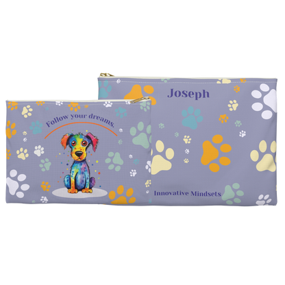 "Follow your dreams." Personalized Pencil Case & Accessory Pouch
