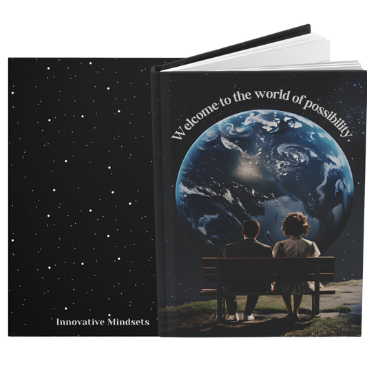 "Welcome to the world of possibility." 2025 Personalized Hardcover Journal