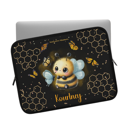 "Butterfly Bee" Personalized Laptop & iPad Sleeve