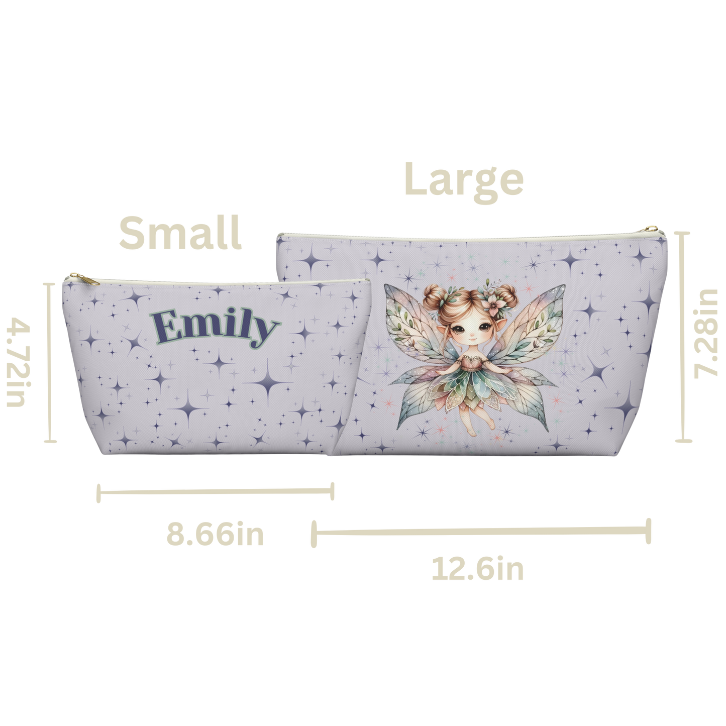 "Fairy Dreams" Personalized Pencil Case & Accessory Pouch