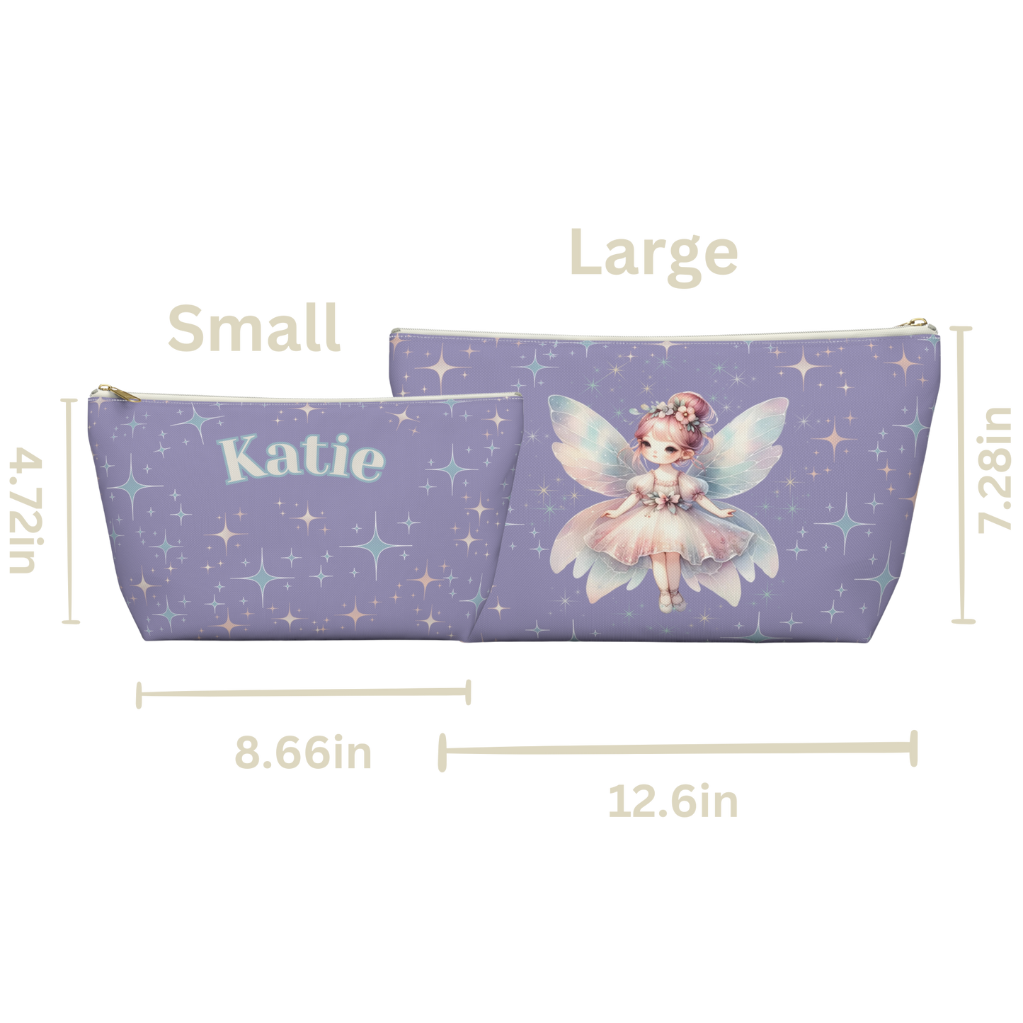 "Magical Fairy" Personalized Pencil Case & Accessory Pouch