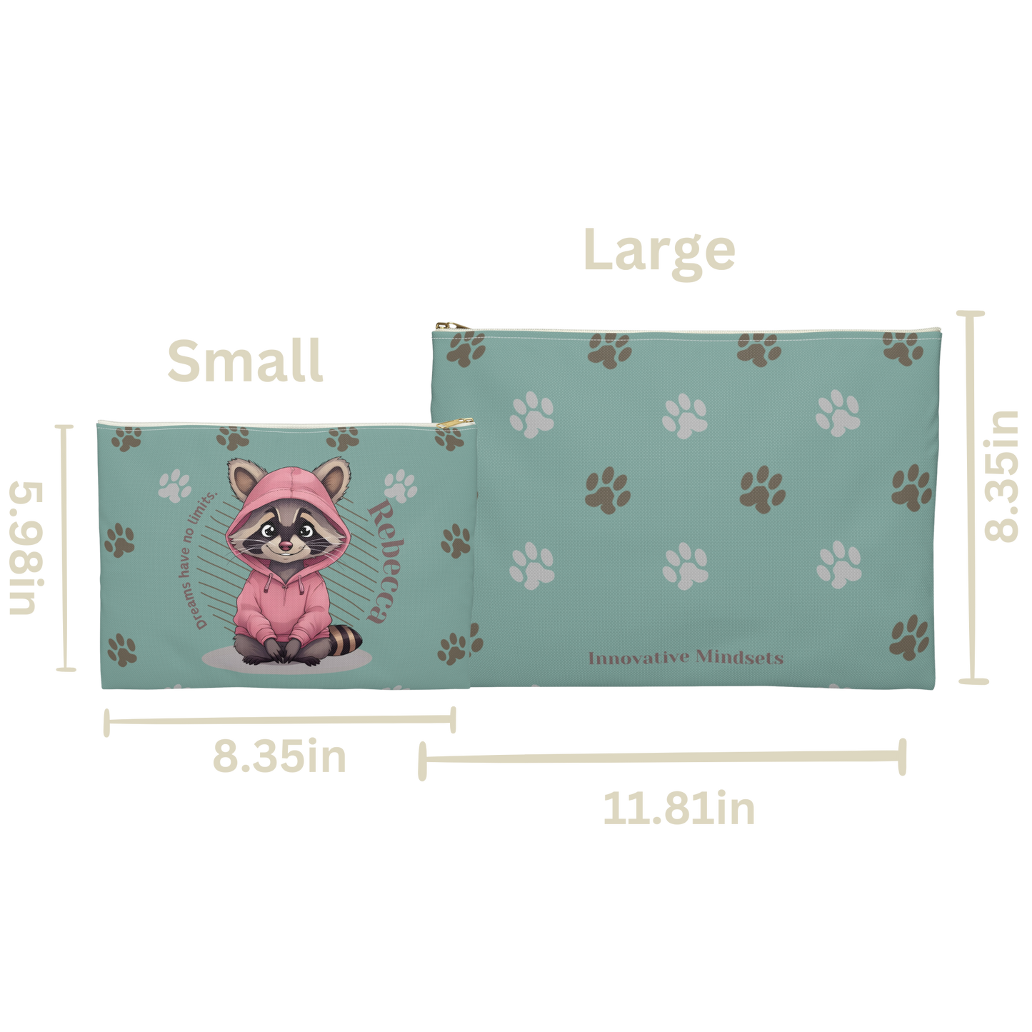 "Dreams have no limits." Pencil Case & Accessory Pouch II