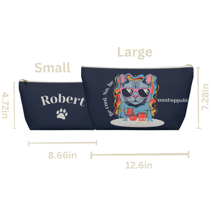"Be cool. No, be unstoppable." Personalized Pencil Case & Accessory Pouch