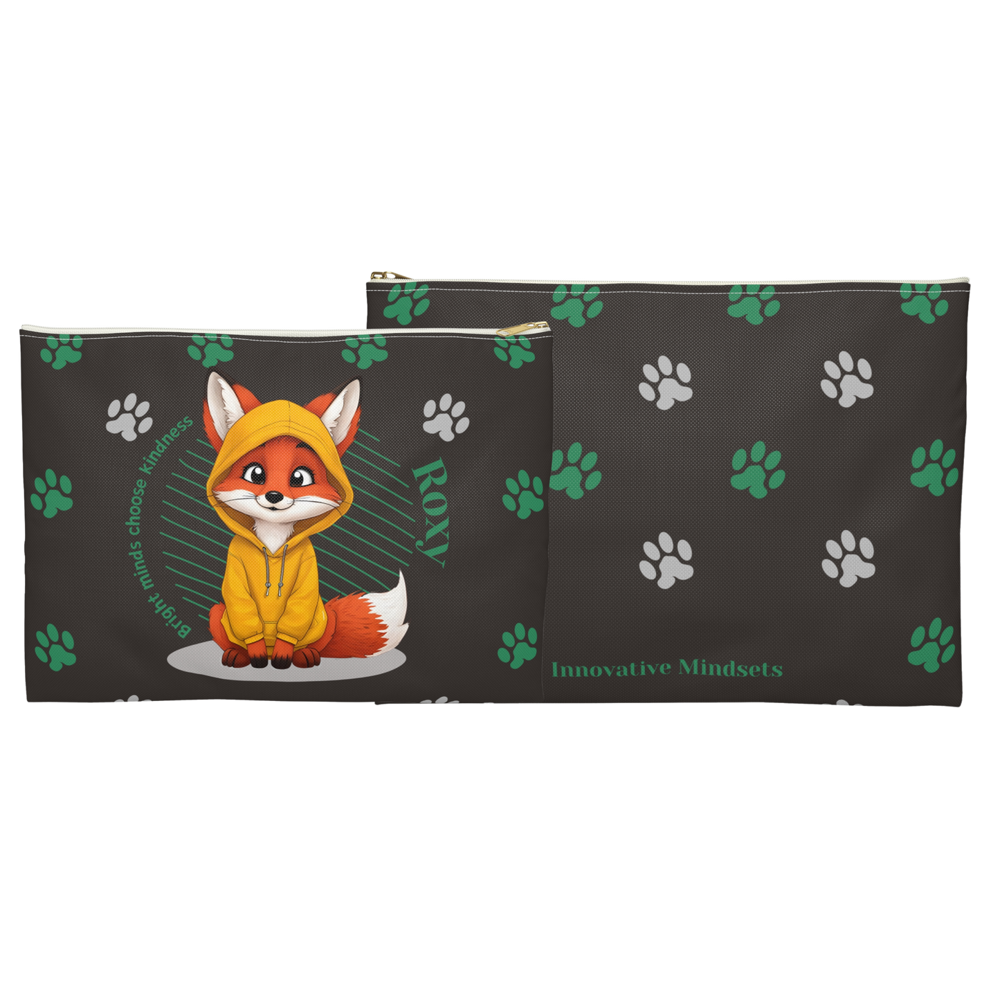 "Bright minds choose kindness." Pencil Case & Accessory Pouch I