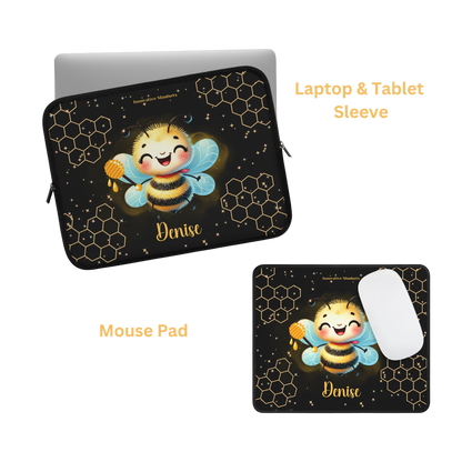 "Honey Bee Bliss"Personalized Laptop & iPad Sleeve