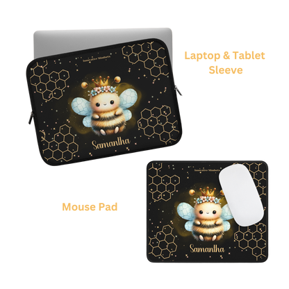 "Queen Bee" Personalized Laptop & iPad Sleeve