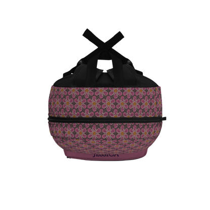 Personalized Glitter Floral Backpack